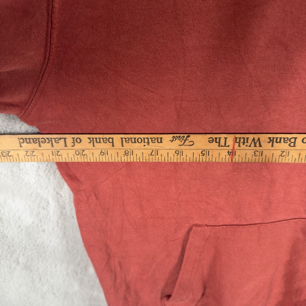 Ariat Real Womens Hoodie Small Red Clay Pullover Logo Sleeve Fleece Sweatshirt‎ - Picture 6 of 10